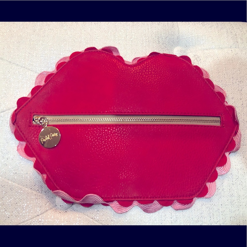 Lips Pouch Cosmetic Makeup Jewelry Bag Red and Pink NWOT